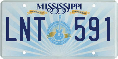 MS license plate LNT591
