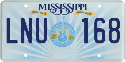 MS license plate LNU168