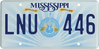 MS license plate LNU446