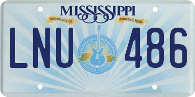 MS license plate LNU486
