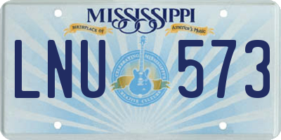 MS license plate LNU573