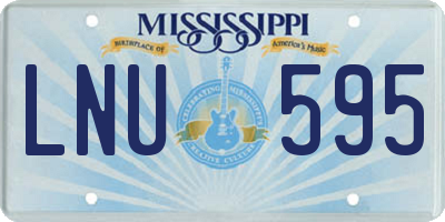 MS license plate LNU595