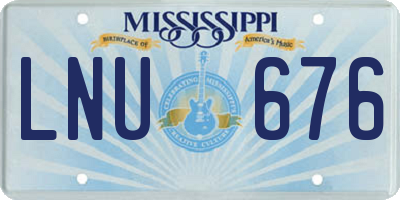MS license plate LNU676