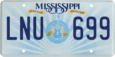 MS license plate LNU699
