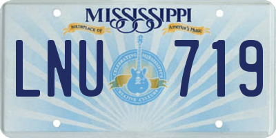 MS license plate LNU719