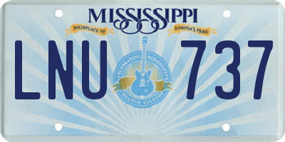 MS license plate LNU737