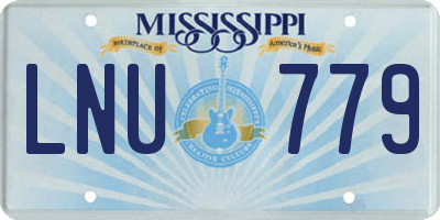 MS license plate LNU779