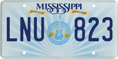 MS license plate LNU823