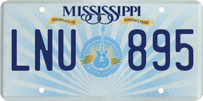 MS license plate LNU895