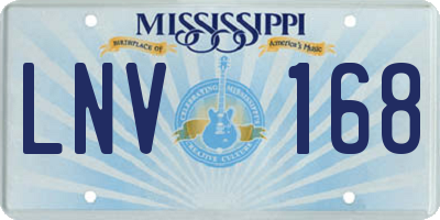 MS license plate LNV168