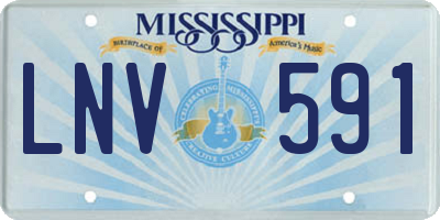 MS license plate LNV591
