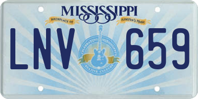 MS license plate LNV659