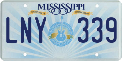 MS license plate LNY339