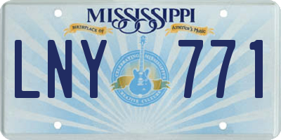 MS license plate LNY771