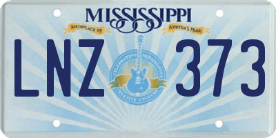 MS license plate LNZ373