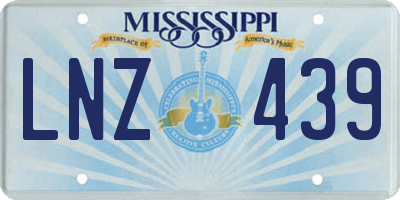 MS license plate LNZ439