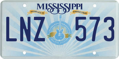 MS license plate LNZ573