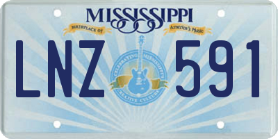 MS license plate LNZ591