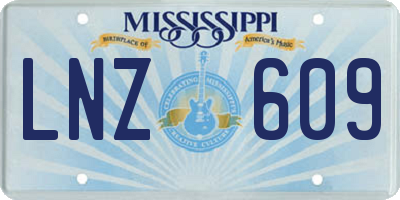 MS license plate LNZ609
