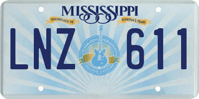MS license plate LNZ611