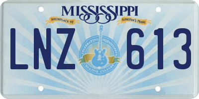 MS license plate LNZ613
