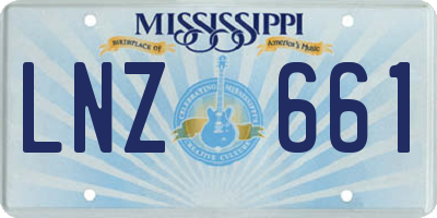 MS license plate LNZ661