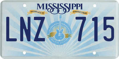 MS license plate LNZ715