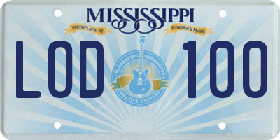MS license plate LOD100