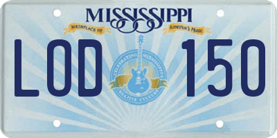 MS license plate LOD150