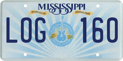 MS license plate LOG160