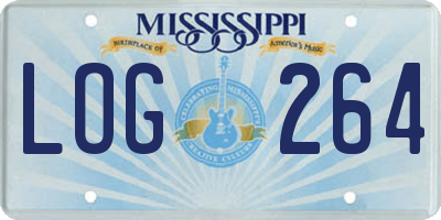 MS license plate LOG264