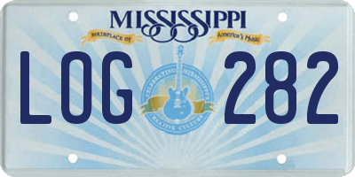 MS license plate LOG282