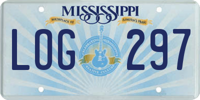 MS license plate LOG297