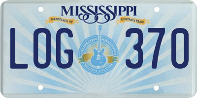 MS license plate LOG370