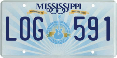 MS license plate LOG591