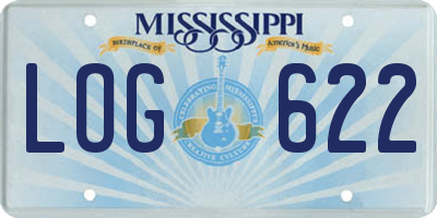 MS license plate LOG622