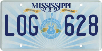 MS license plate LOG628