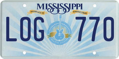 MS license plate LOG770