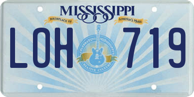MS license plate LOH719