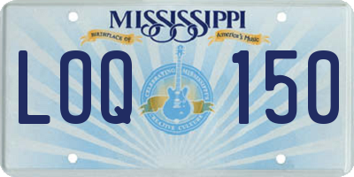 MS license plate LOQ150