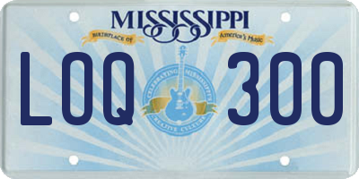 MS license plate LOQ300