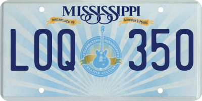 MS license plate LOQ350