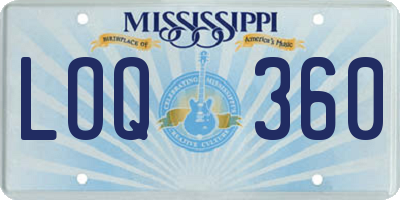 MS license plate LOQ360