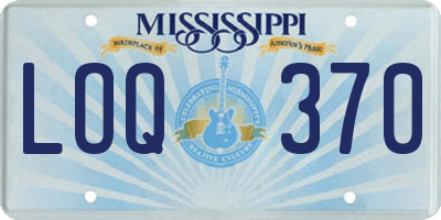 MS license plate LOQ370