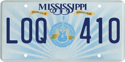 MS license plate LOQ410
