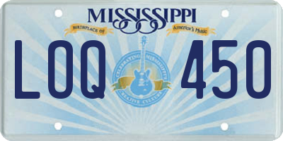 MS license plate LOQ450
