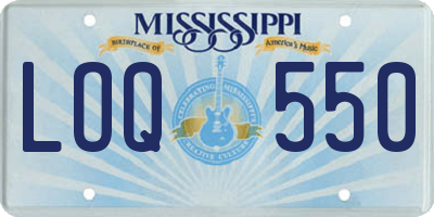 MS license plate LOQ550