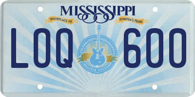 MS license plate LOQ600
