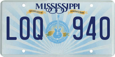 MS license plate LOQ940