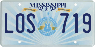 MS license plate LOS719